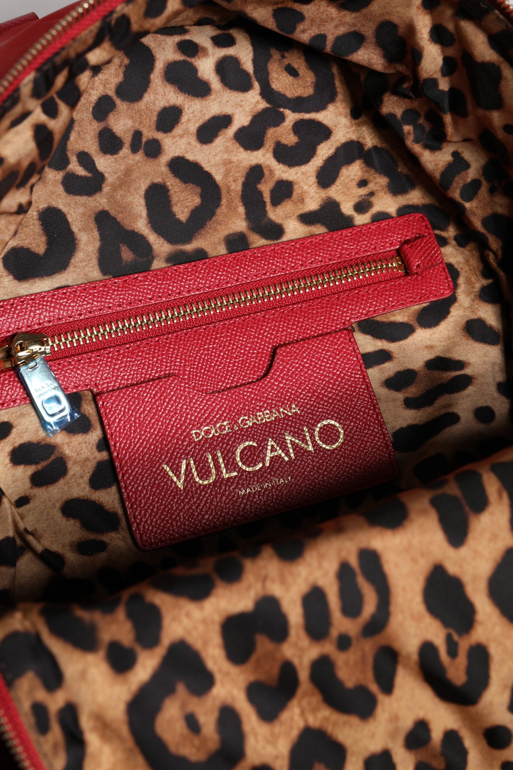 Red #DGFAMILY VULCANO Embellishment Backpack Bag - ventzia