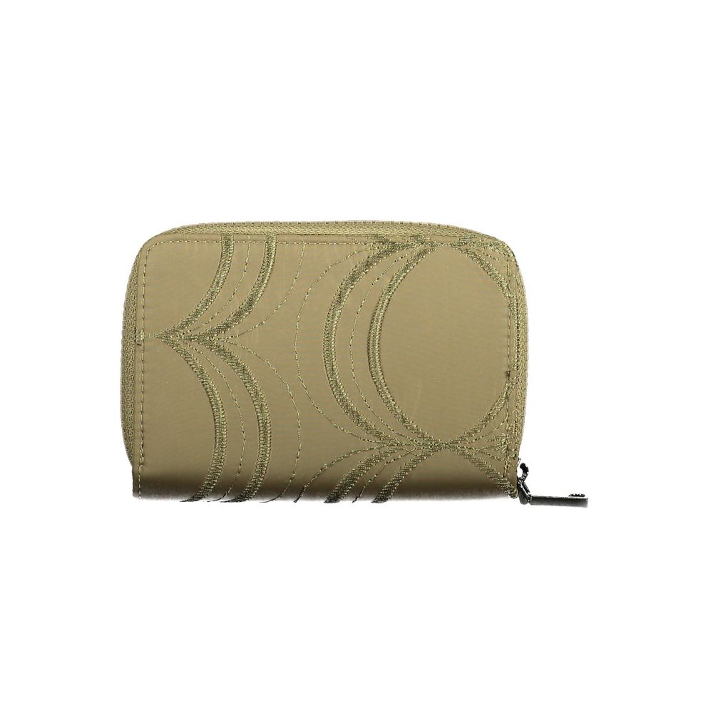 Green Polyester Women Wallet - ventzia