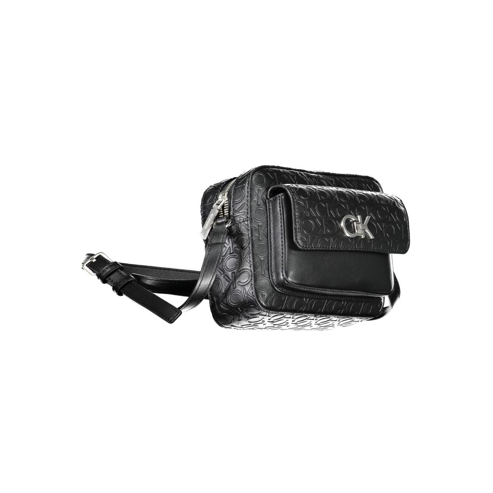 Black Polyester Women's Shoulder Bag - ventzia
