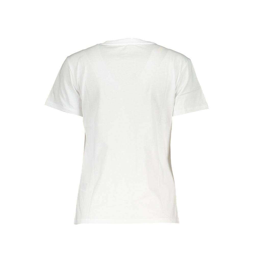 White Cotton Women T-Shirt - ventzia