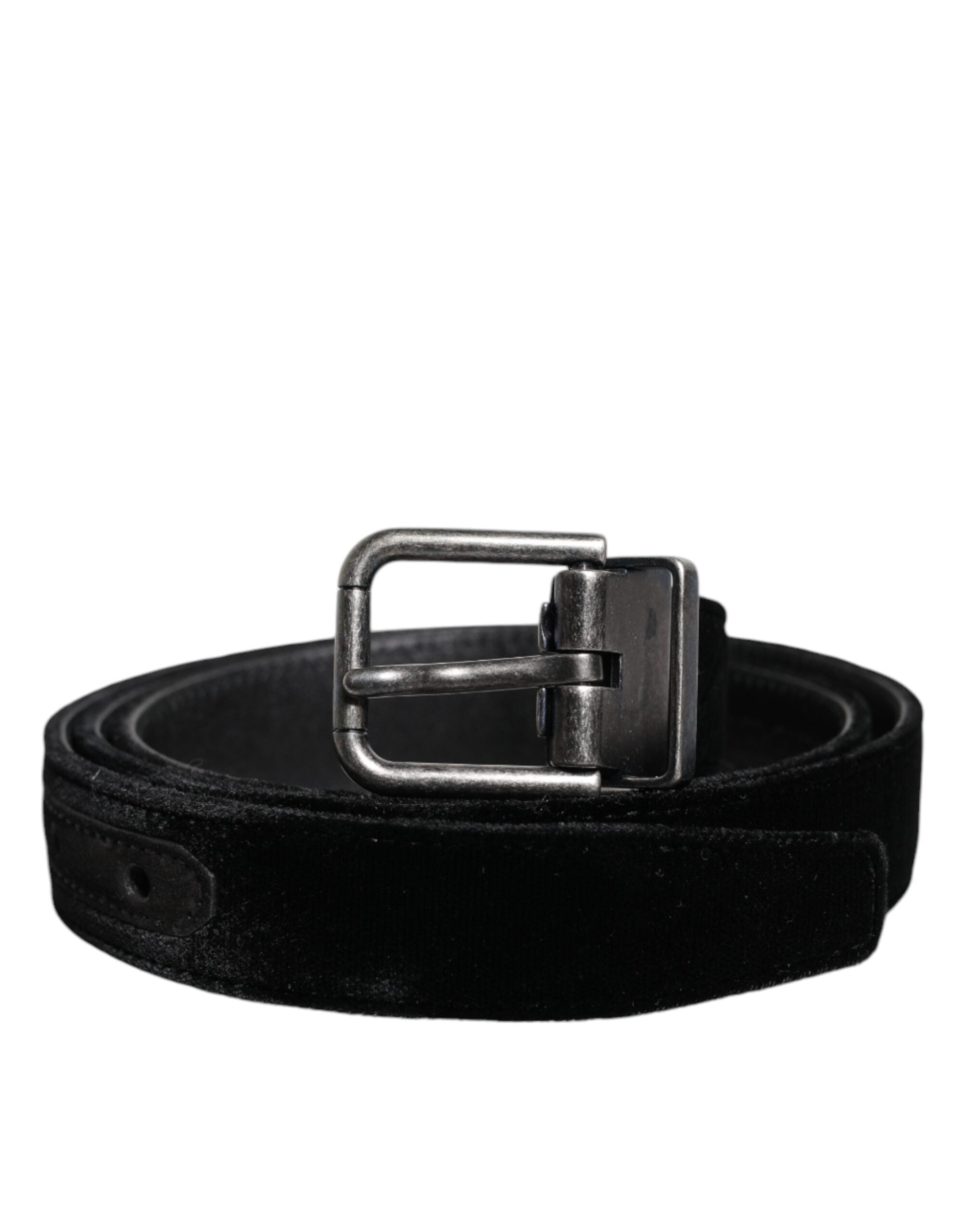 Black Leather Metal Buckle Classic Belt - ventzia