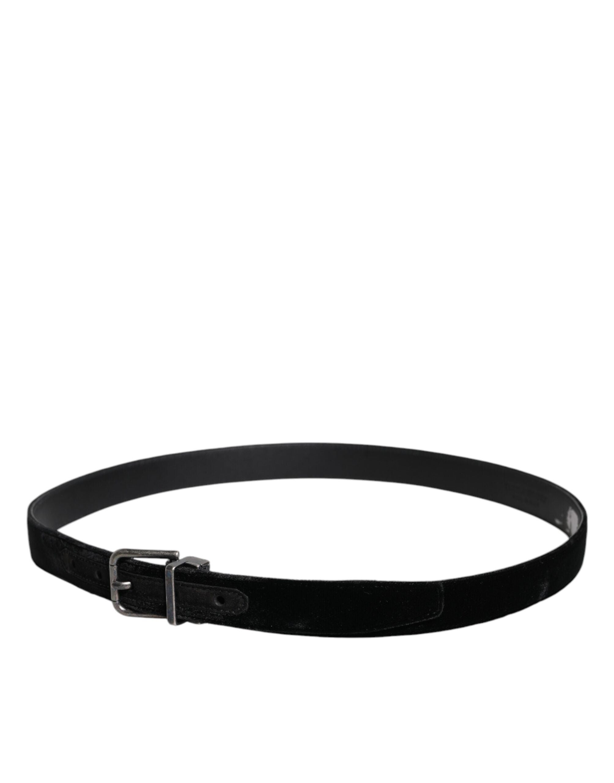 Black Leather Metal Buckle Classic Belt - ventzia