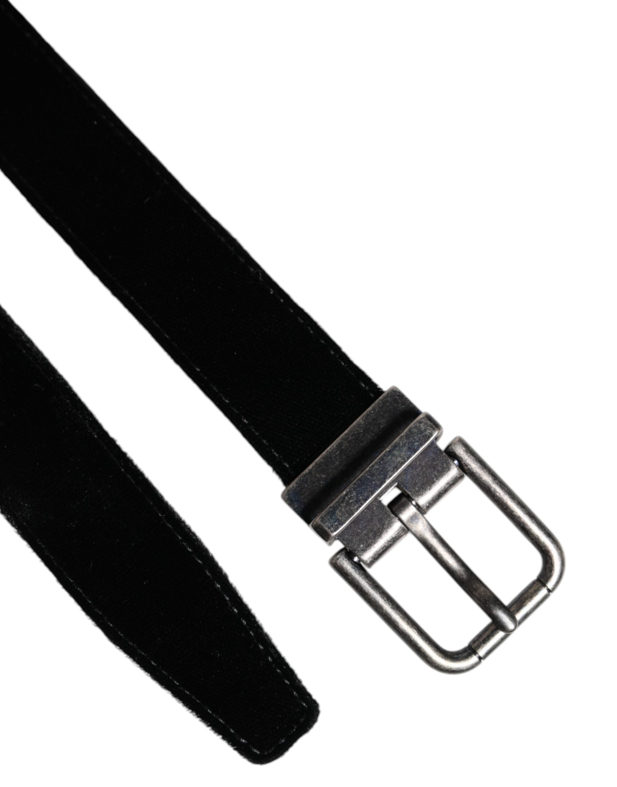 Black Leather Metal Buckle Classic Belt - ventzia