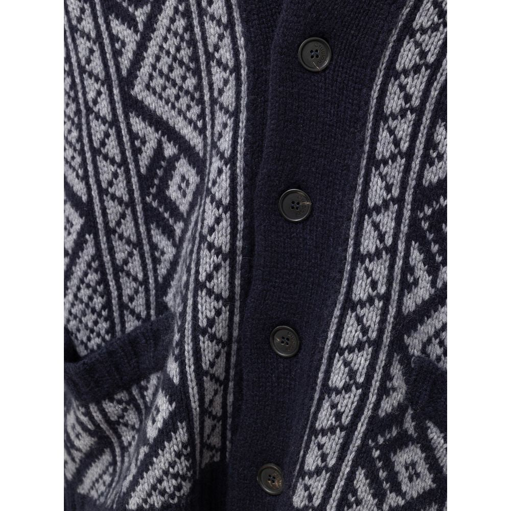 Bicolor Cashmere Cardigan - ventzia