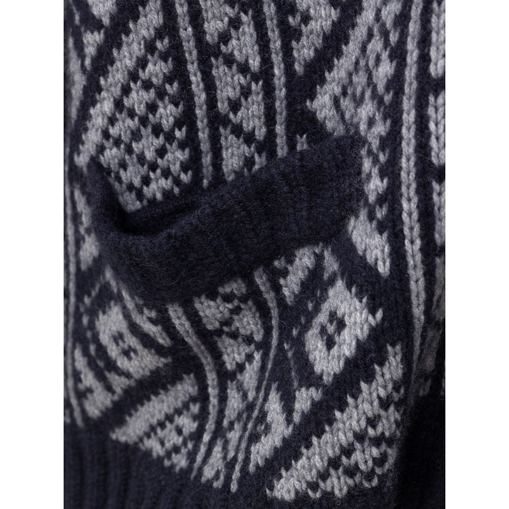 Bicolor Cashmere Cardigan - ventzia