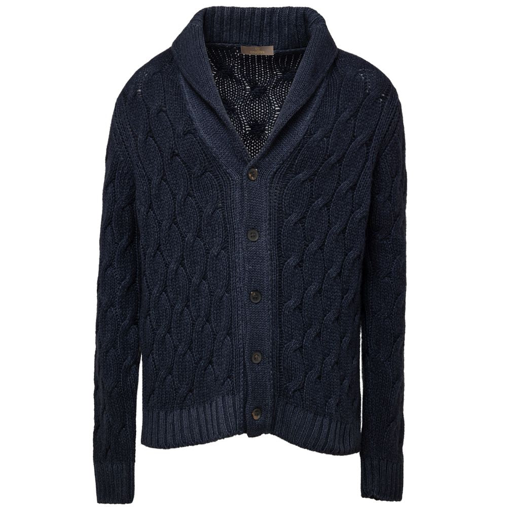 Blue Cashmere Cardigan - ventzia