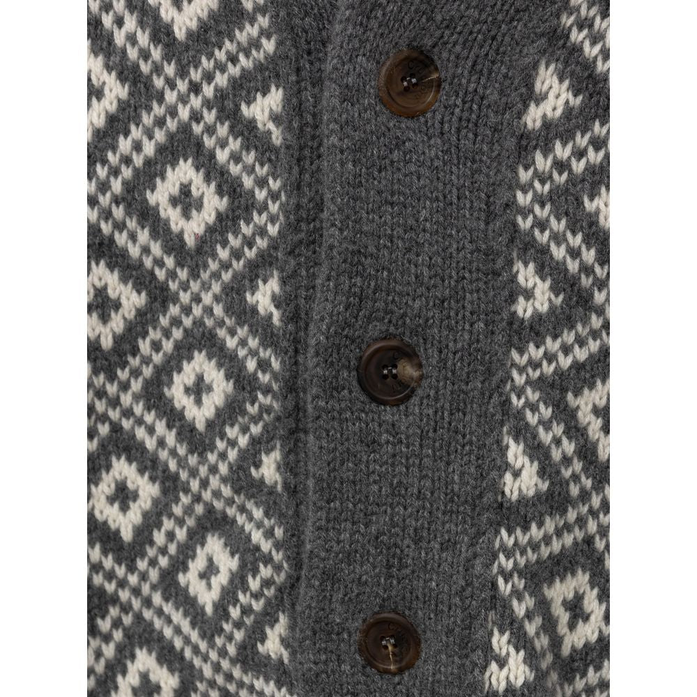 Bicolor Cashmere Cardigan - ventzia