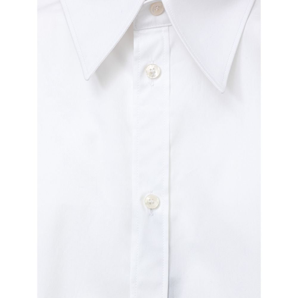 White Cotton Shirt - ventzia