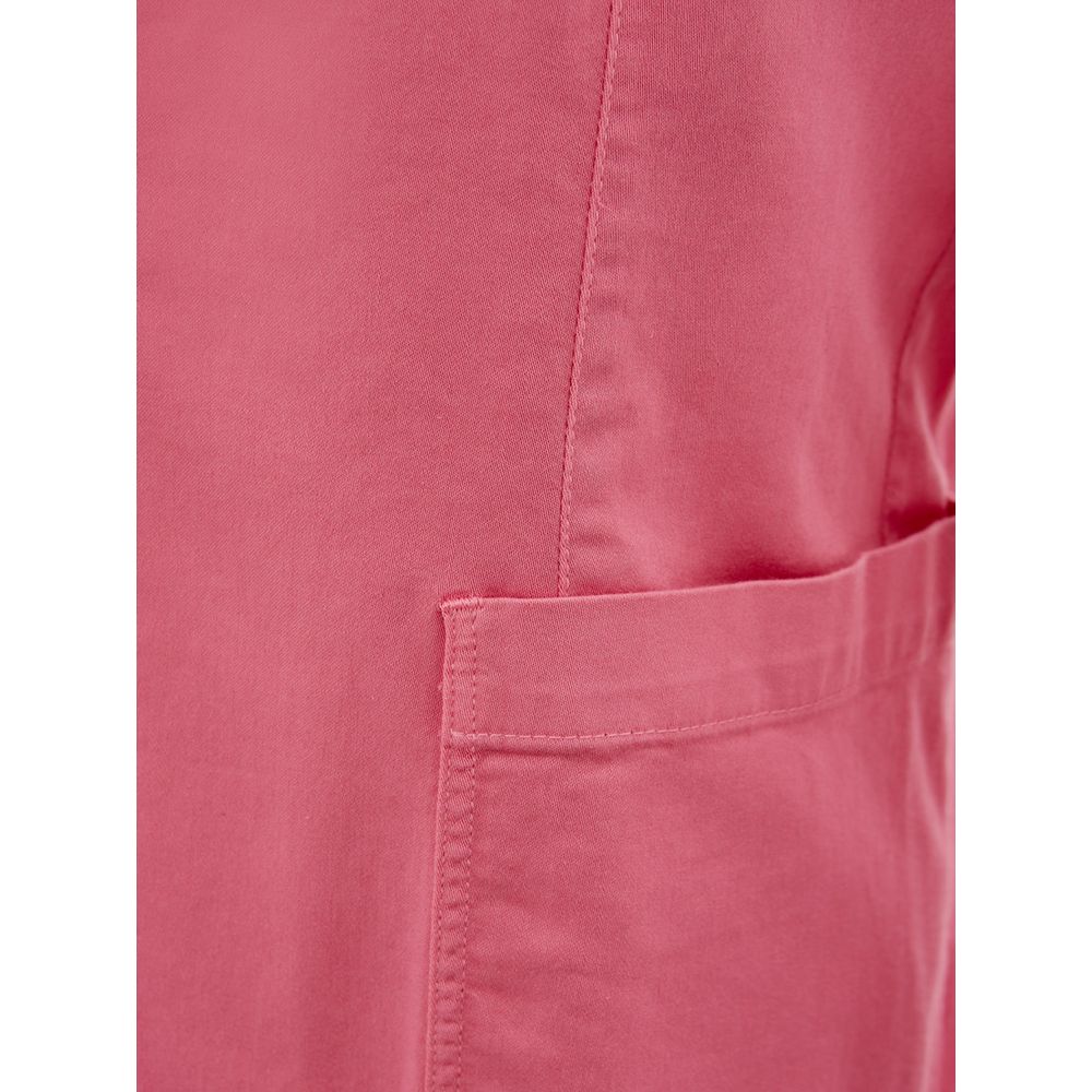 Elegant Pink Cotton Jacket for Her - ventzia