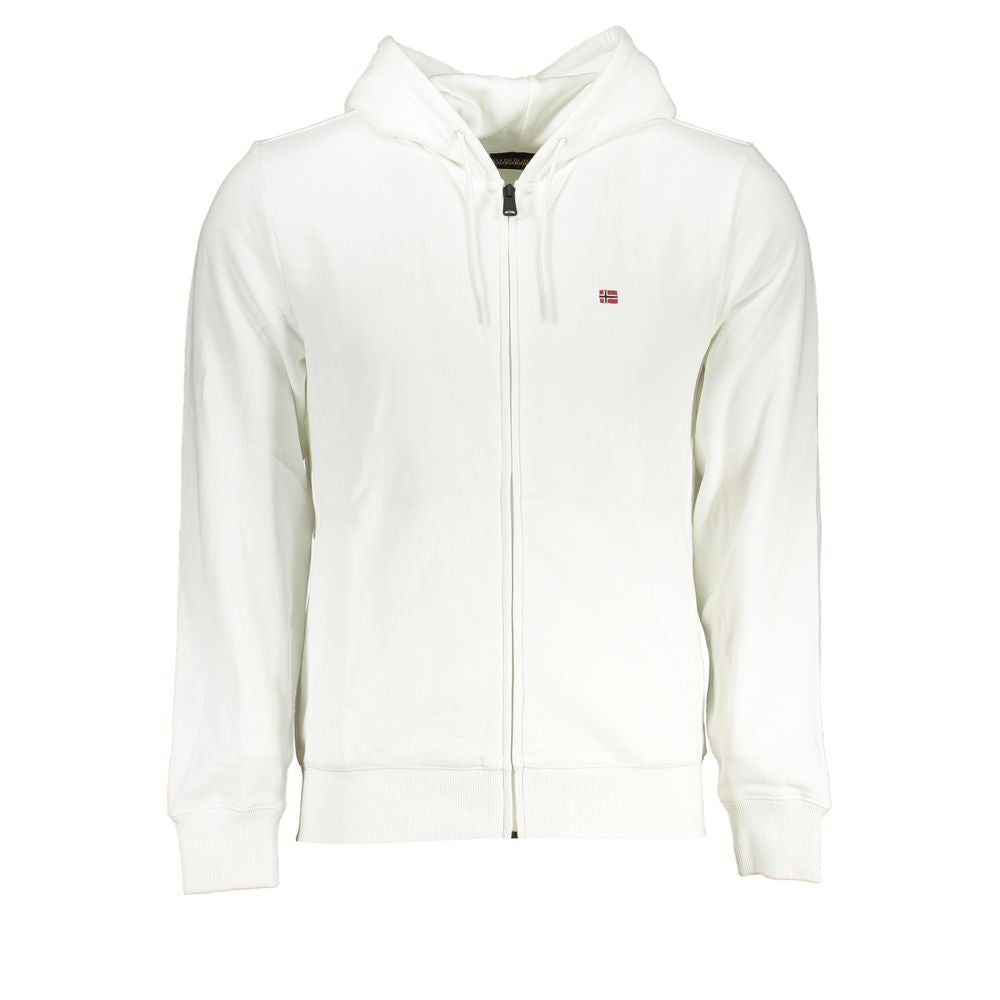 White Cotton Men's Hoodie - ventzia