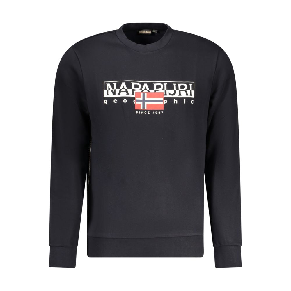 Black Cotton Sweatshirt