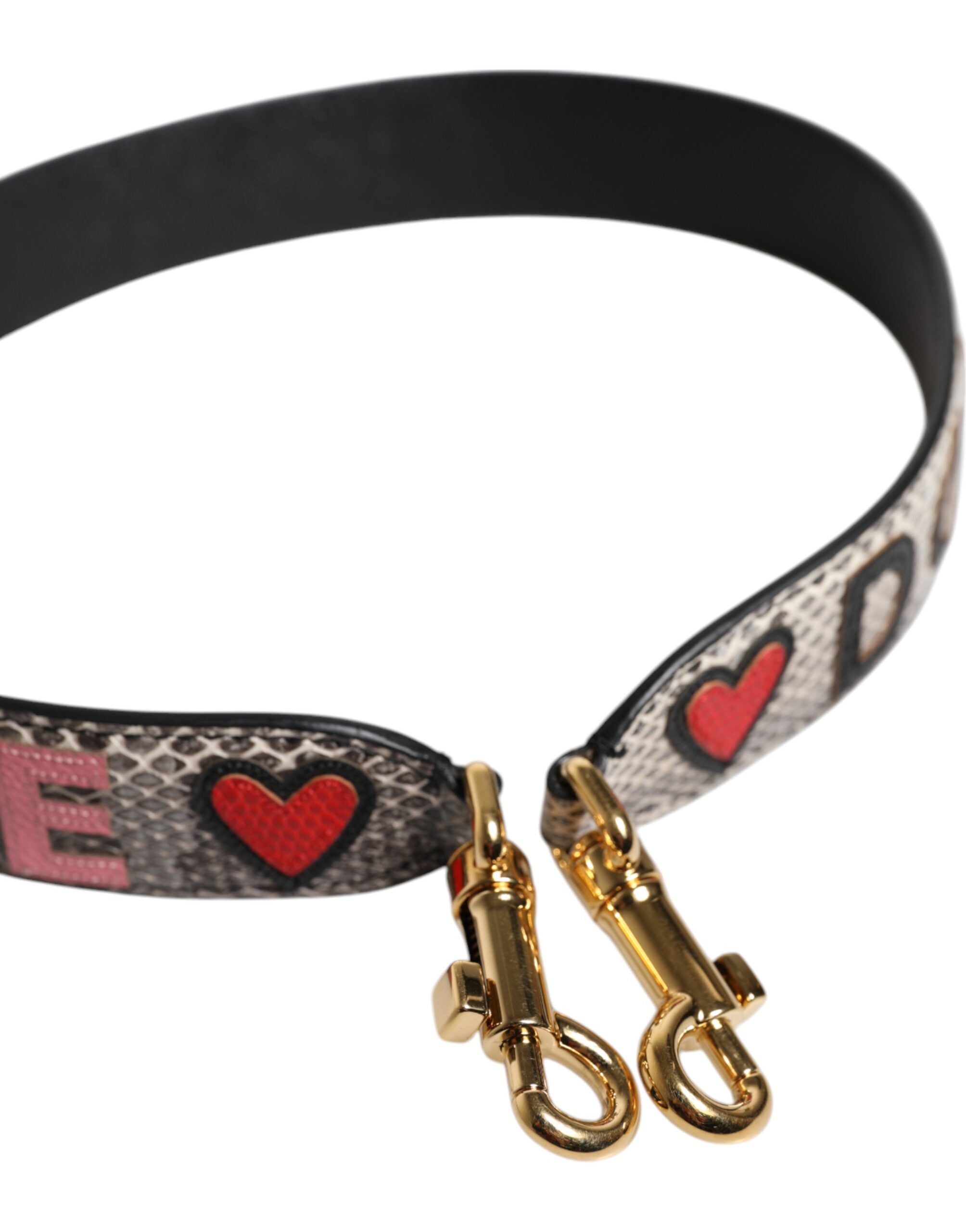 Multicolor DG AMORE Patch Bag Shoulder Strap - ventzia