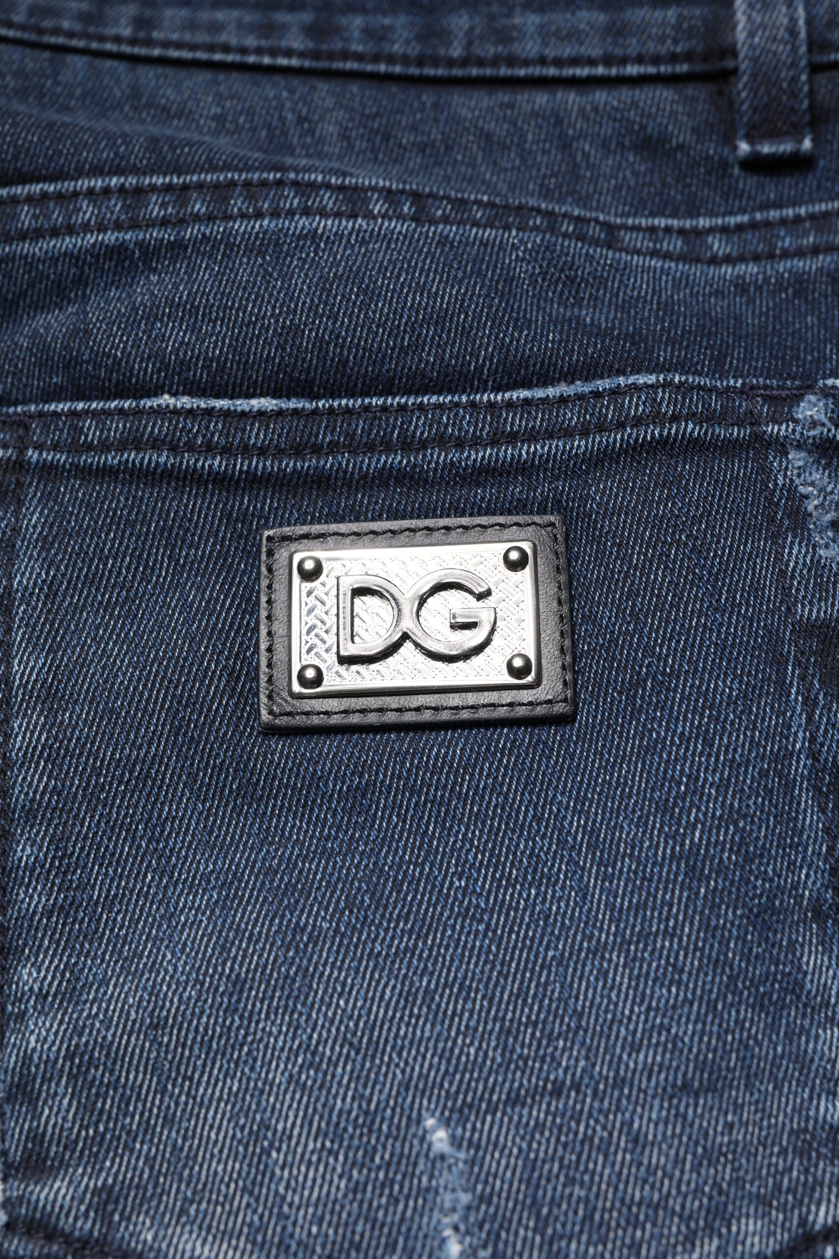 Blue Cotton Stretch Skinny Men Denim Jeans - ventzia