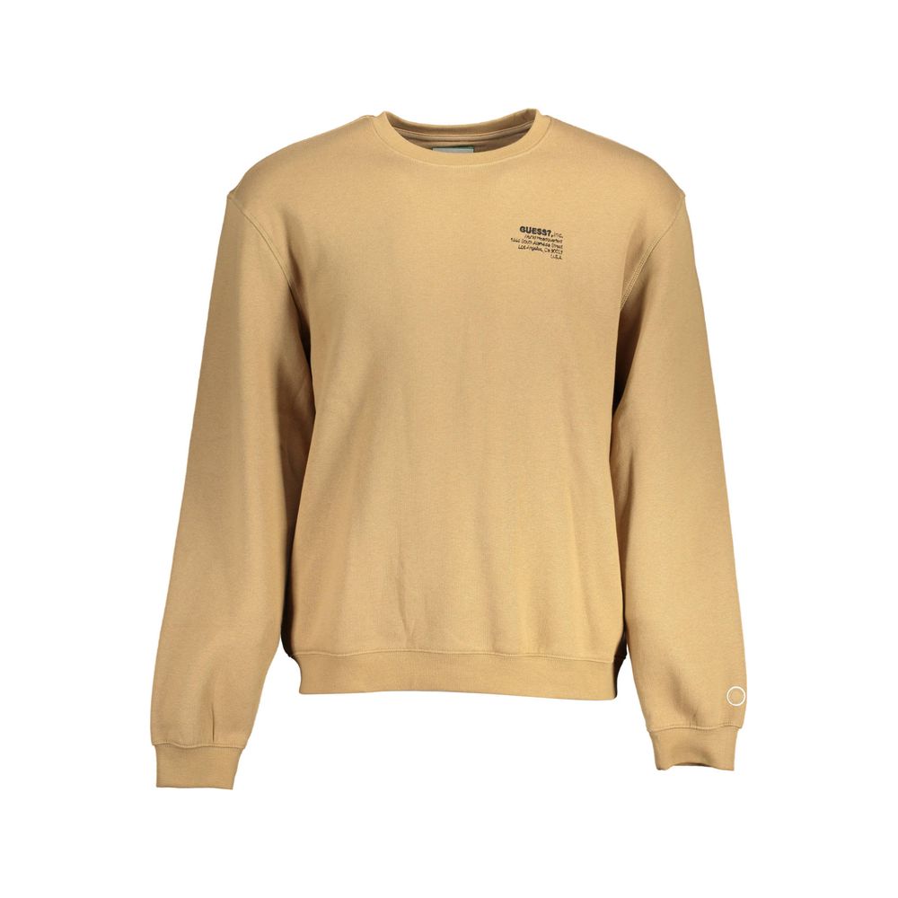 Beige Cotton Unisex Sweatshirt - ventzia