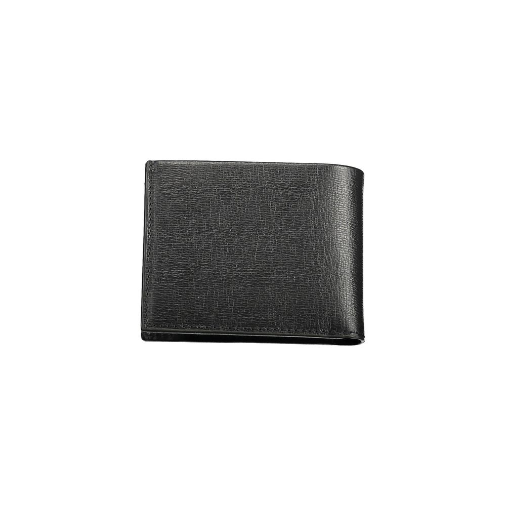 Black Polyester Men Wallet - ventzia