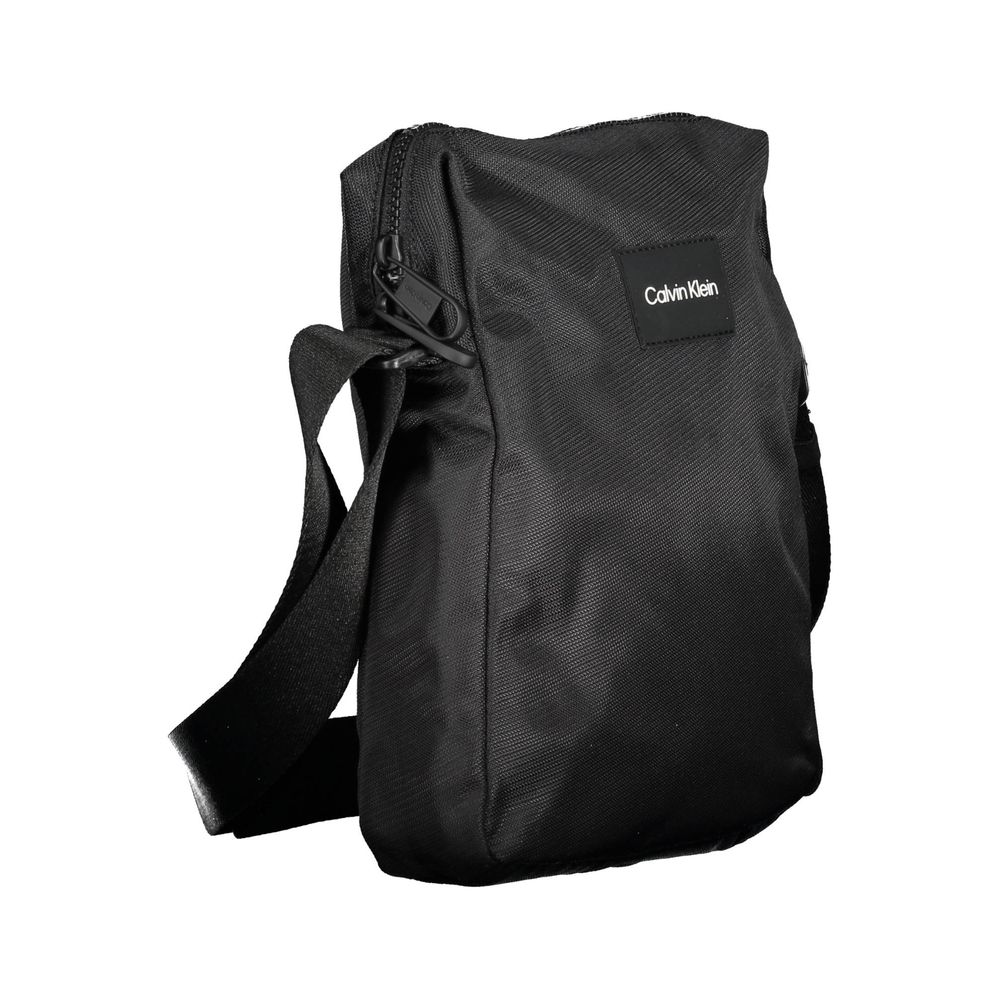"Black Polyester Mens Shoulder Bag" - ventzia