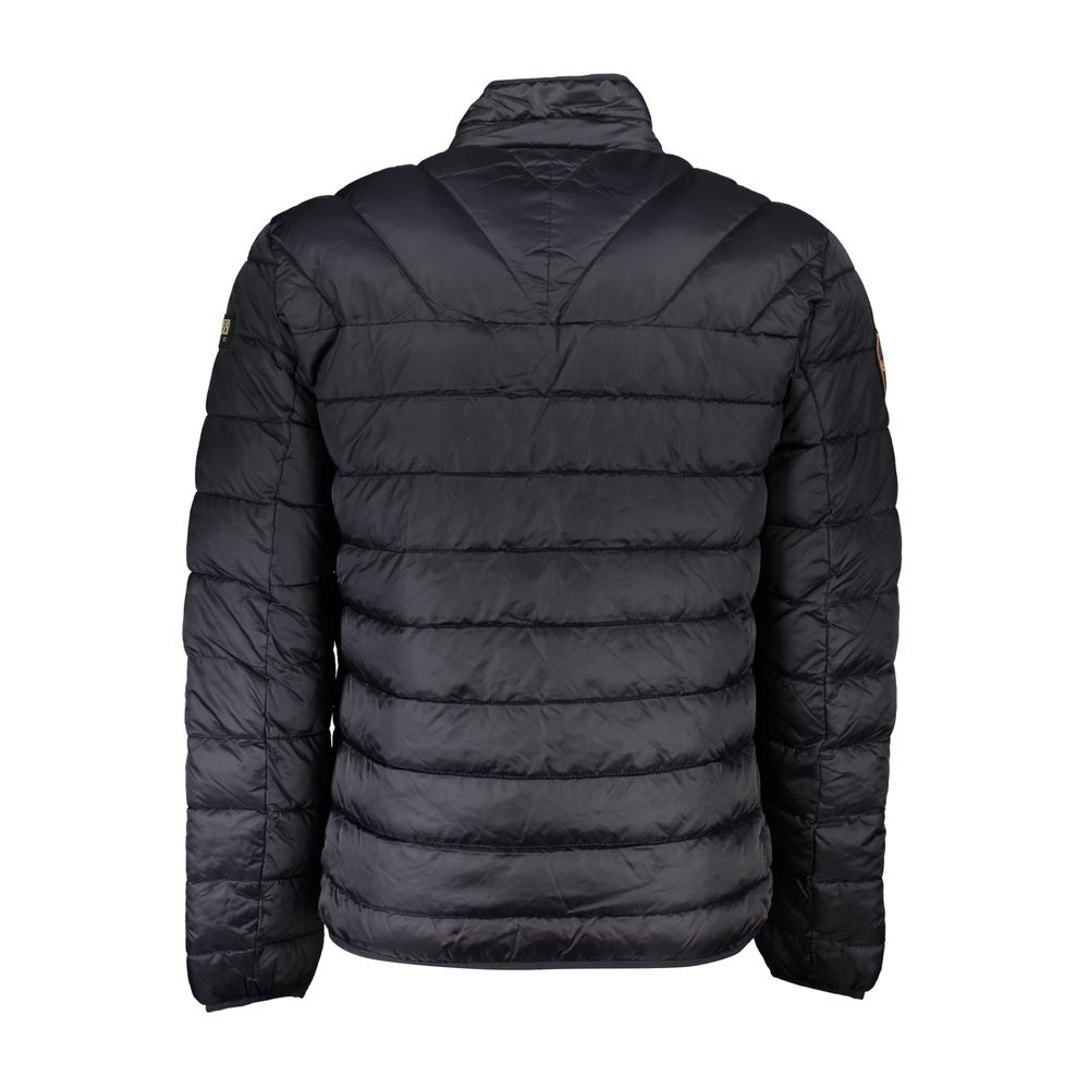 Black Polyamide Men Jacket - ventzia