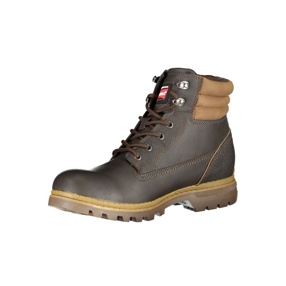 Marrone Poliuretano Men Ankle Boot - ventzia