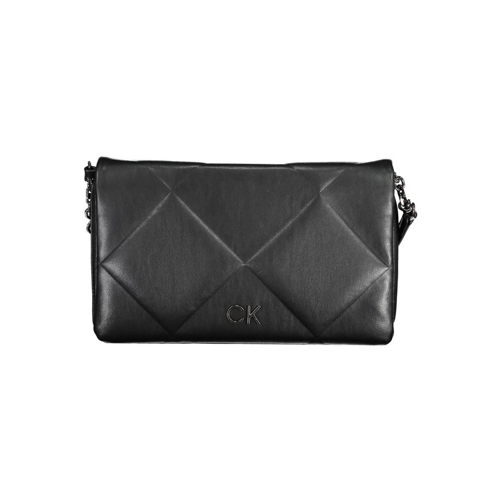 Black Polyester Women Shoulder Bag - ventzia