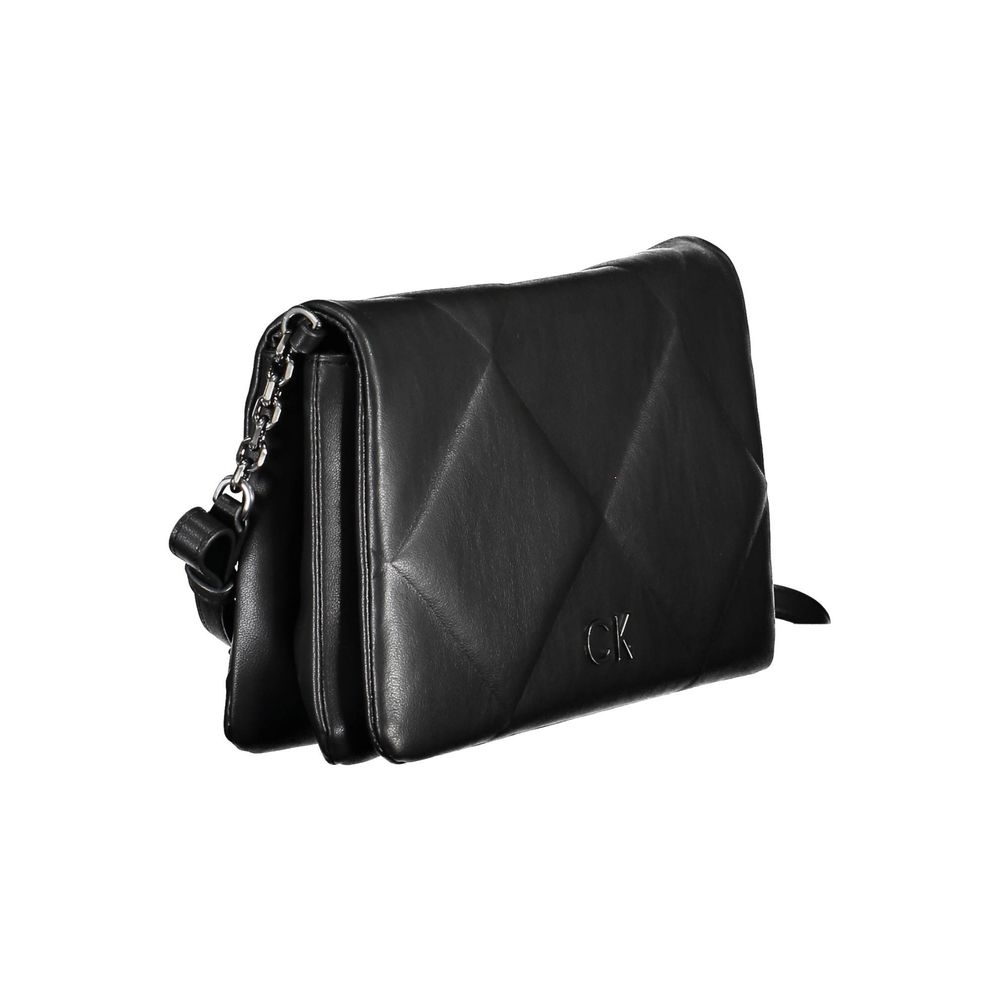 Black Polyester Women Shoulder Bag - ventzia