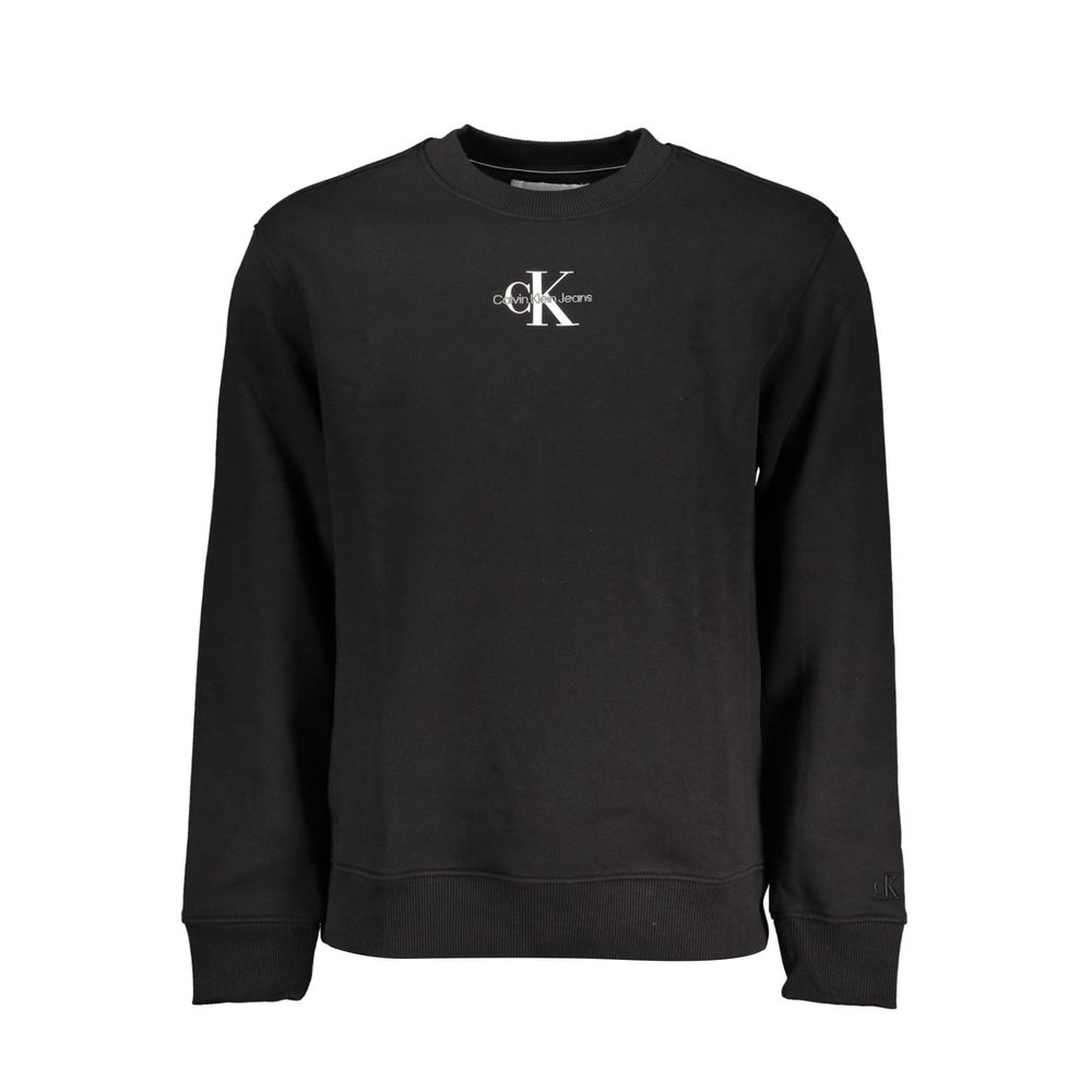 Black Cotton Men's Sweatshirt - ventzia