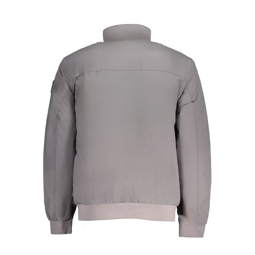 Gray Polyamide Jackets & Coat