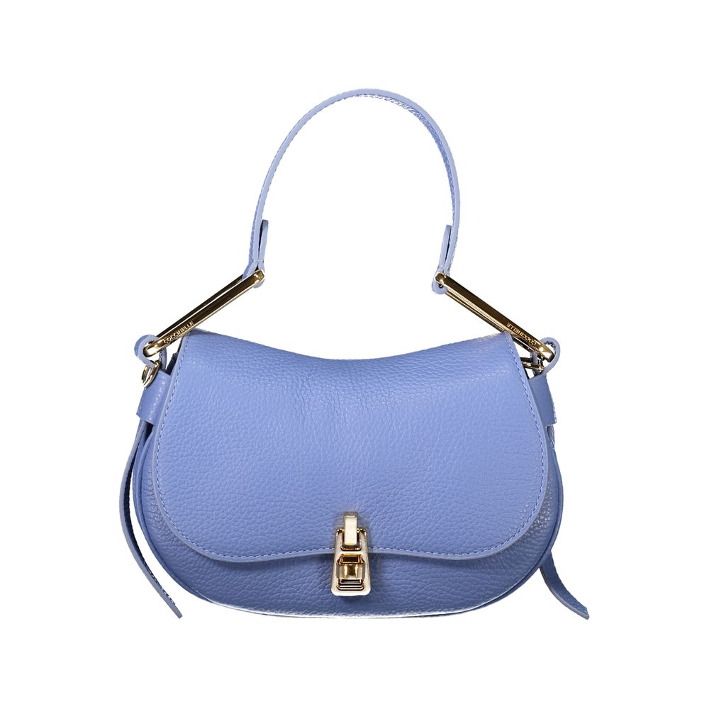 Blue Leather Handbag