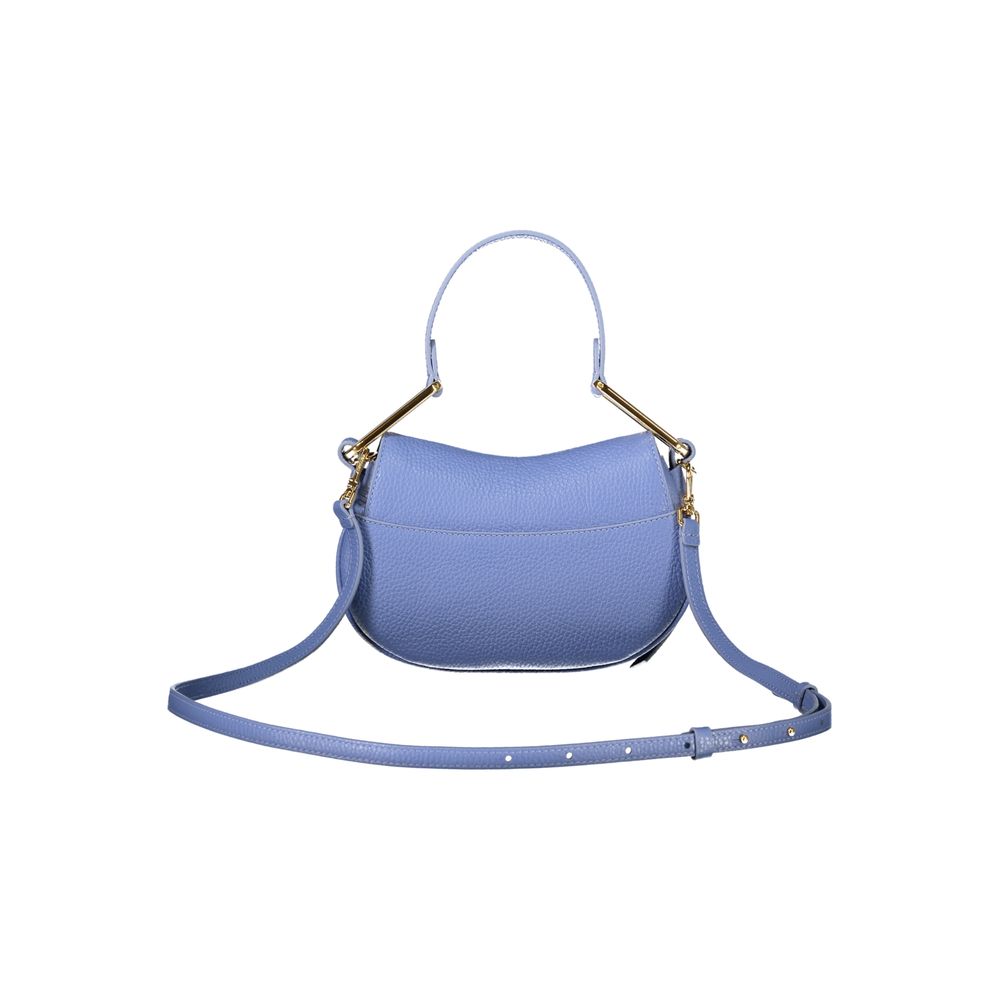 Blue Leather Handbag