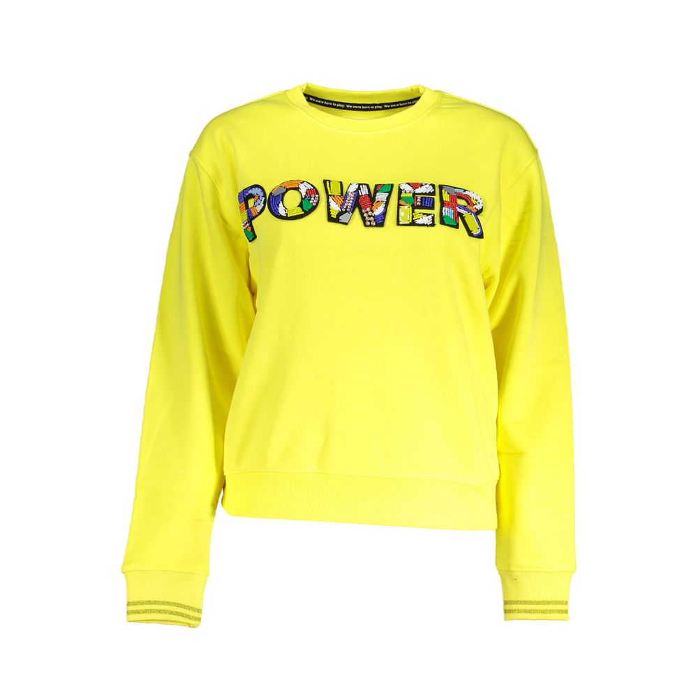 Yellow Cotton Women Sweater - ventzia