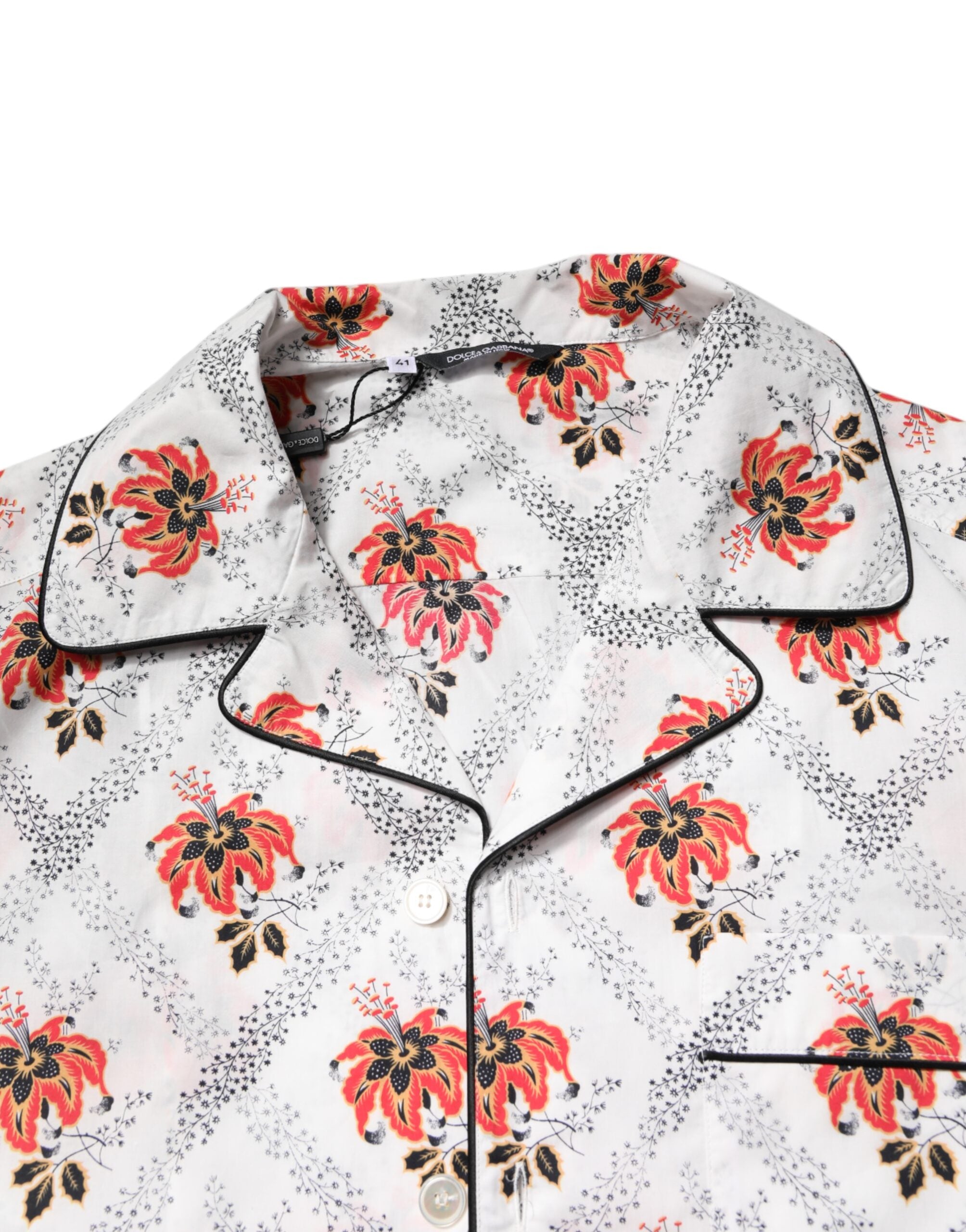 Multicolor Floral Print Cotton Pajama Set Sleepwear - ventzia