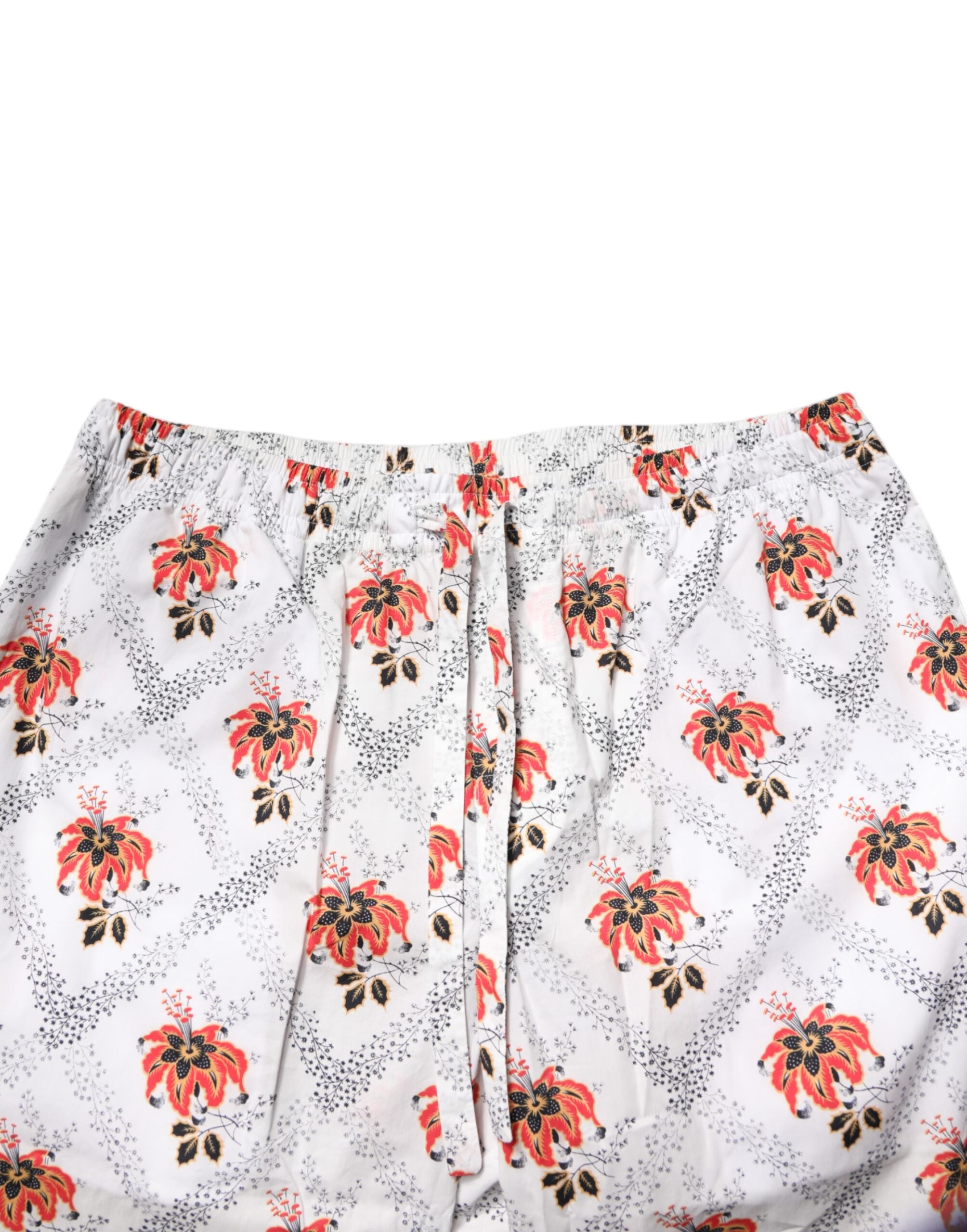 Multicolor Floral Print Cotton Pajama Set Sleepwear - ventzia