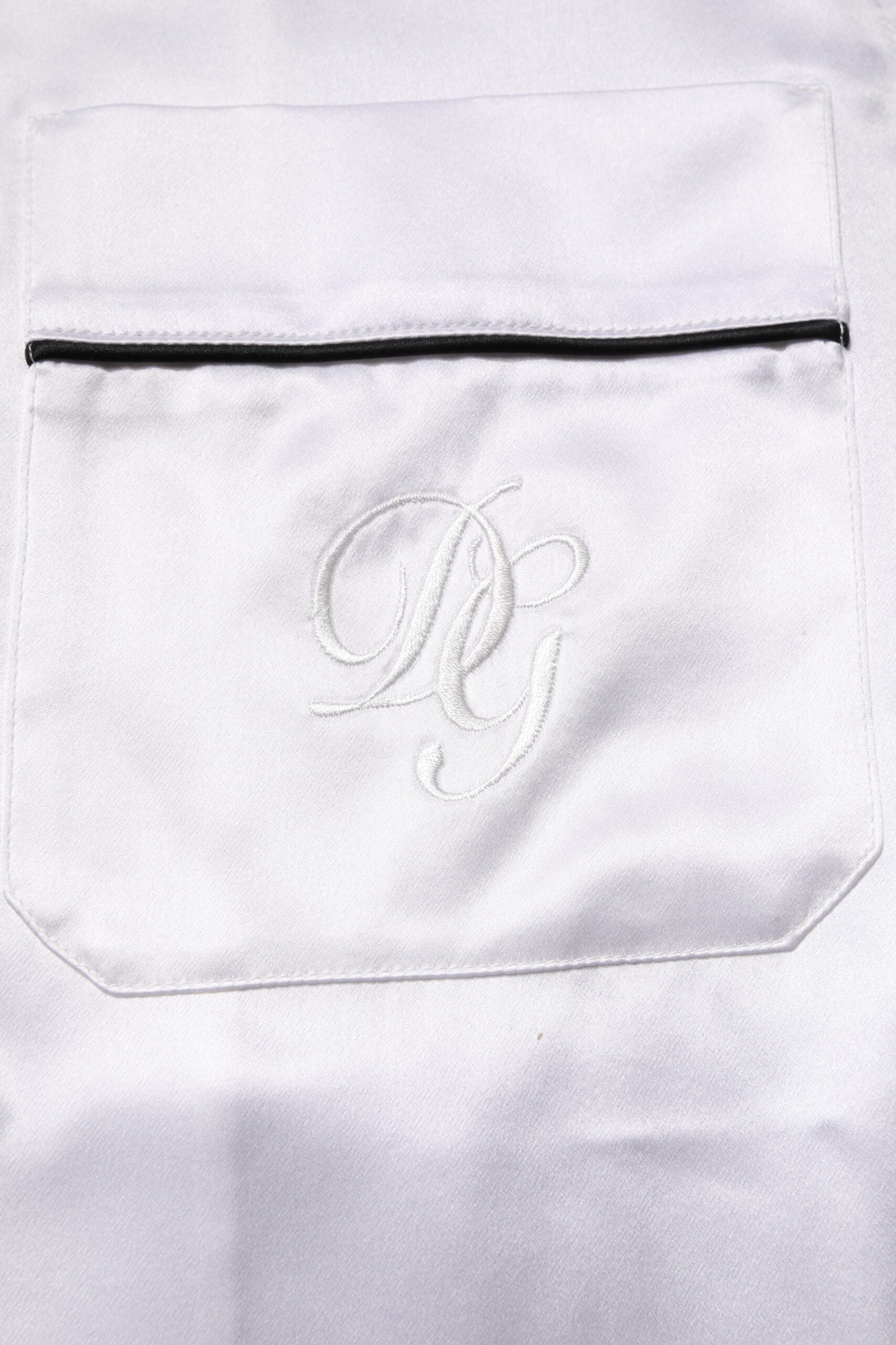 White Satin Silk Men Pajama Set Sleepwear - ventzia