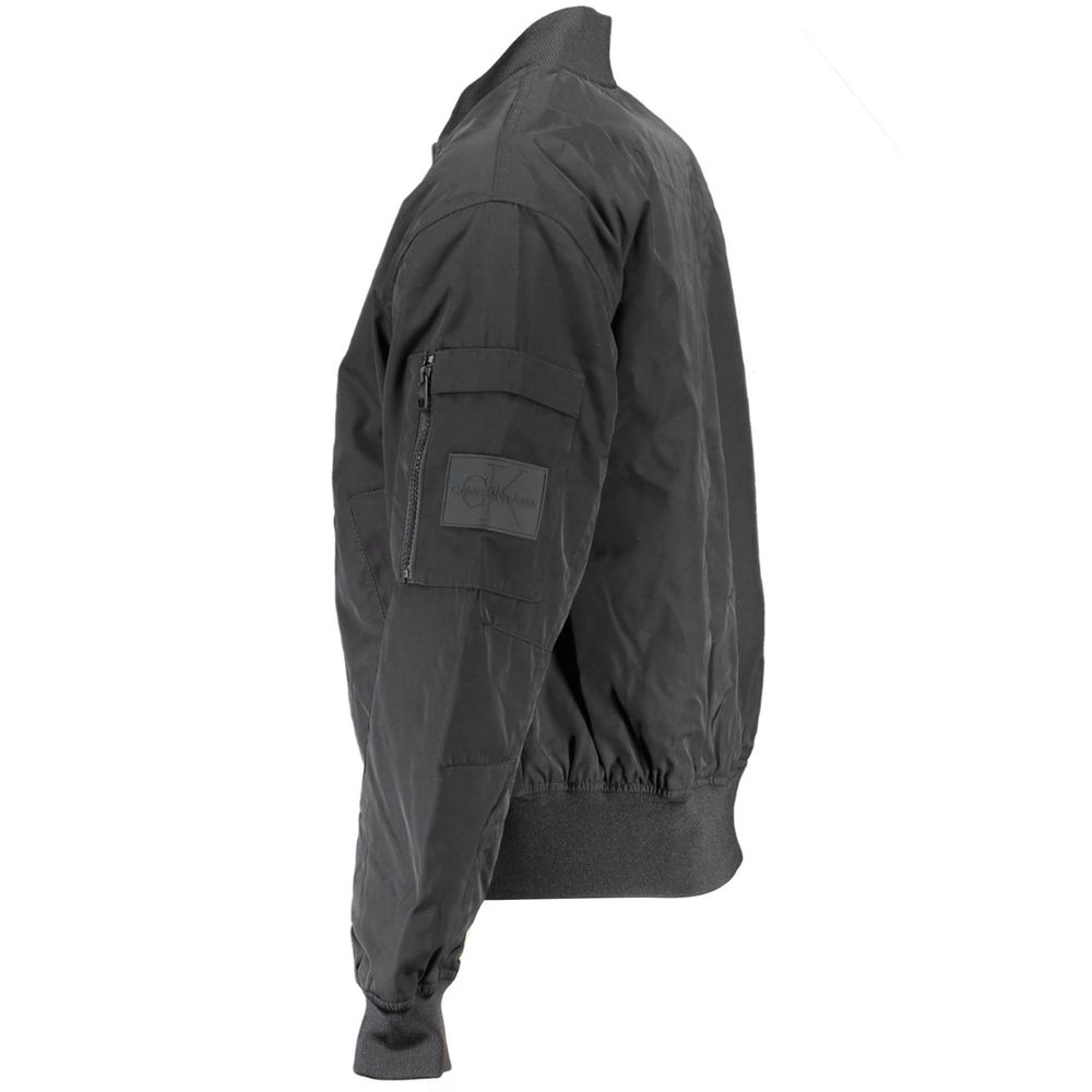 Sleek Long Sleeve Zip-Up Jacket - ventzia