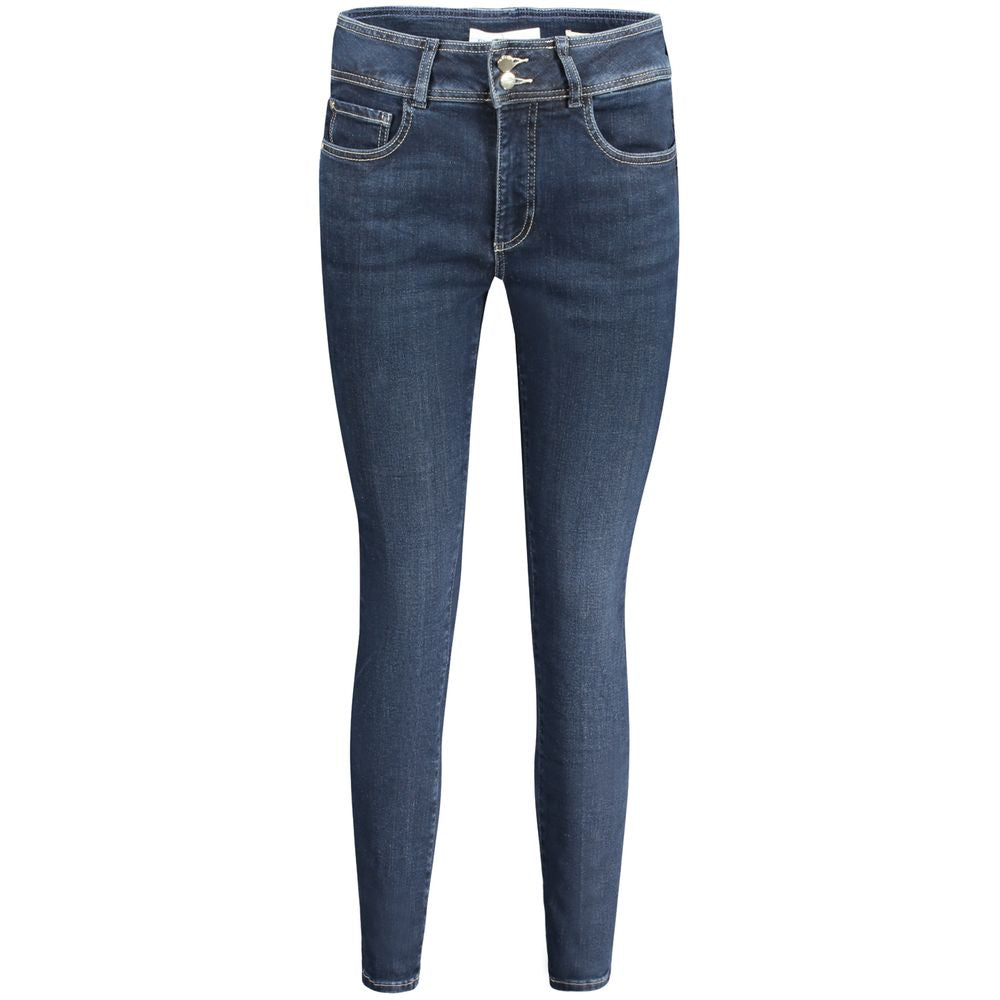 Blue Cotton Women Skinny Jean - ventzia