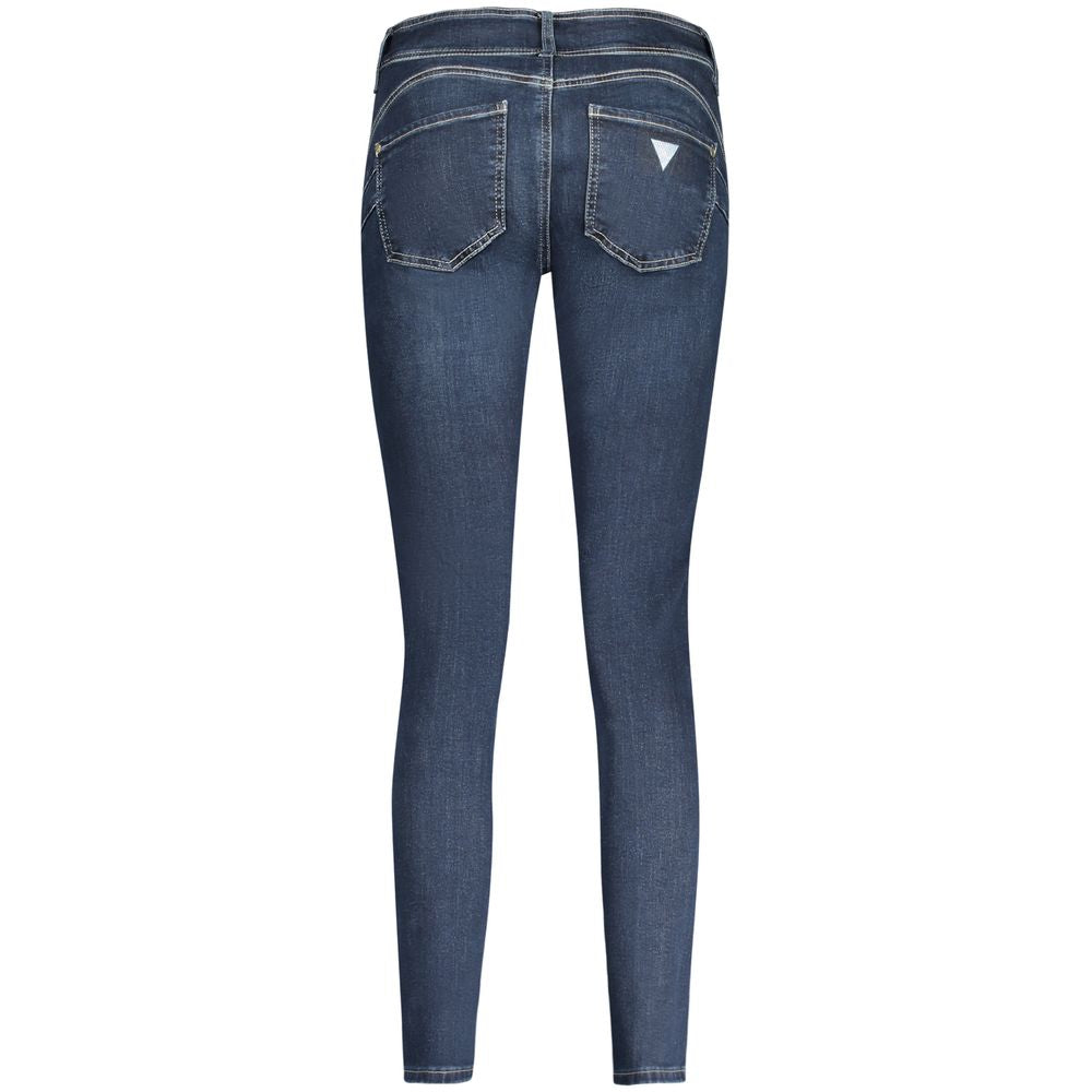 Blue Cotton Women Skinny Jean - ventzia