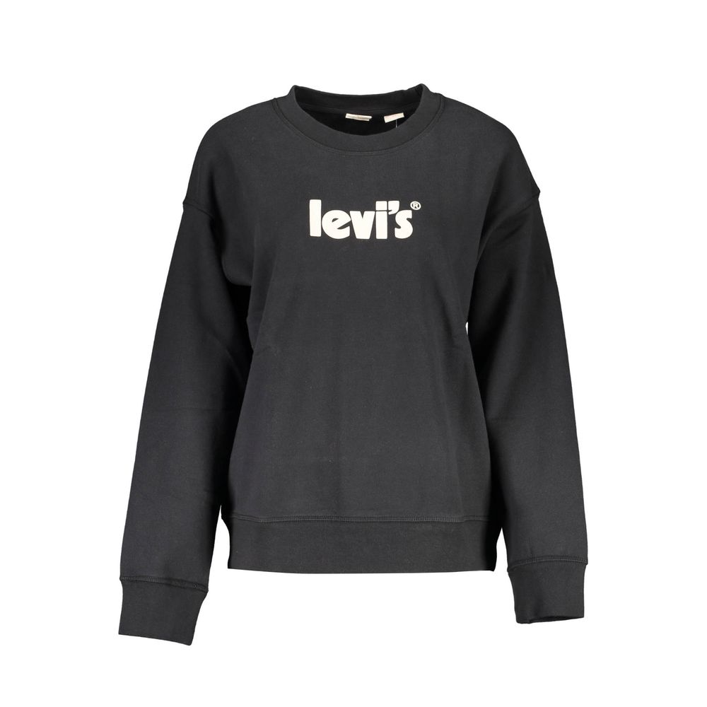 Black Cotton Women Sweater - ventzia
