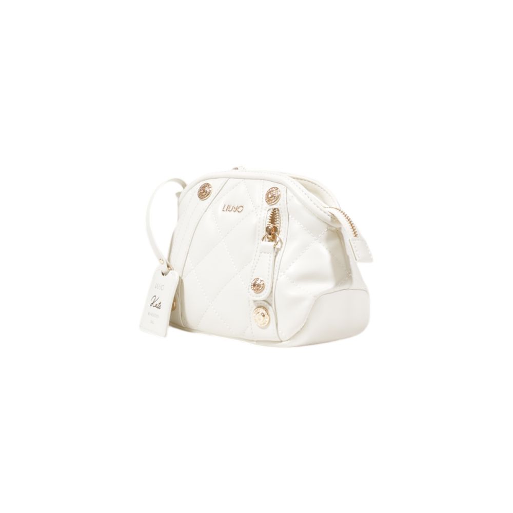 Cream Polyethylene Handbag - ventzia