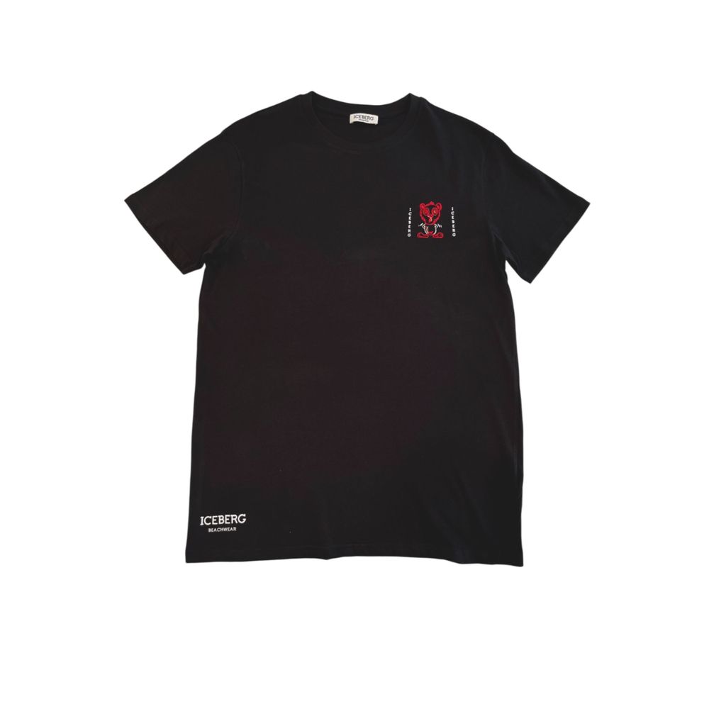 Black Cotton Men T-Shirt - ventzia