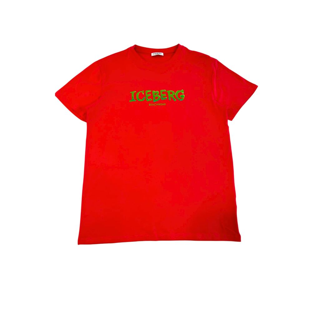 Red Cotton Men T-Shirt - ventzia