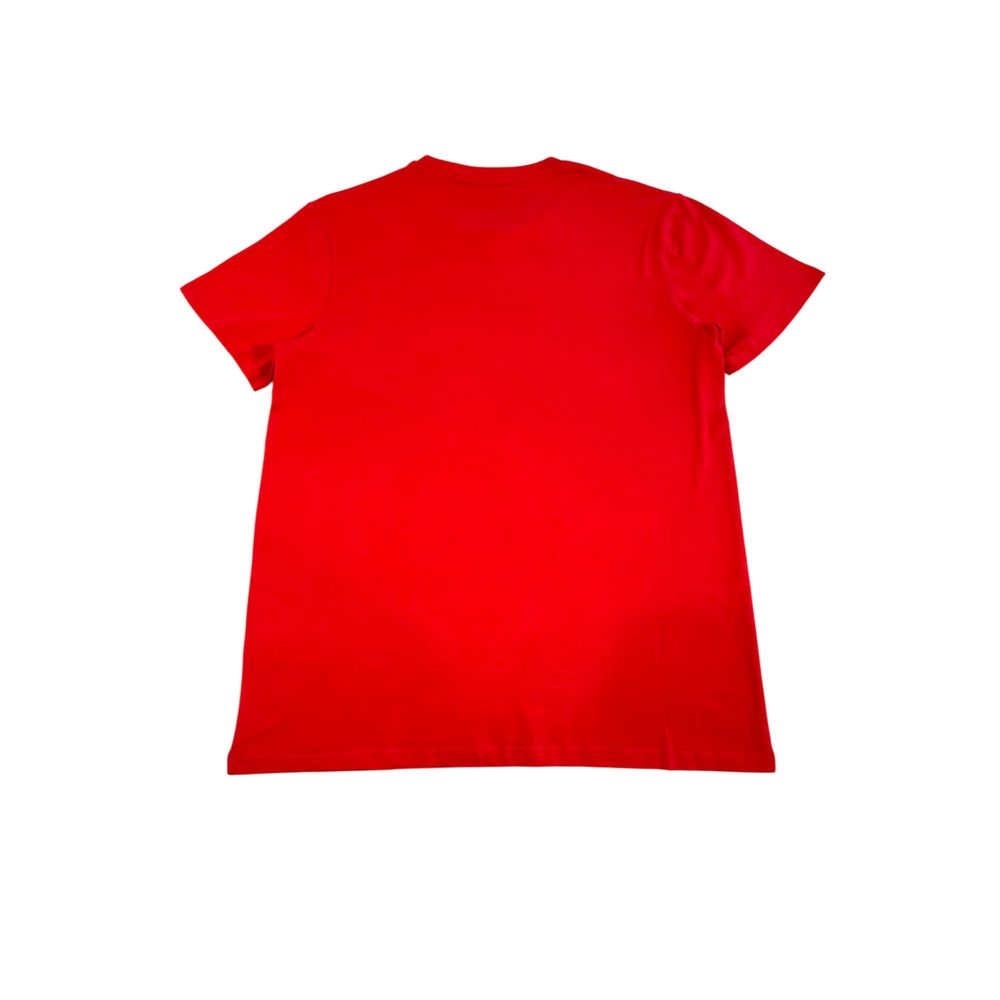 Red Cotton Men T-Shirt - ventzia