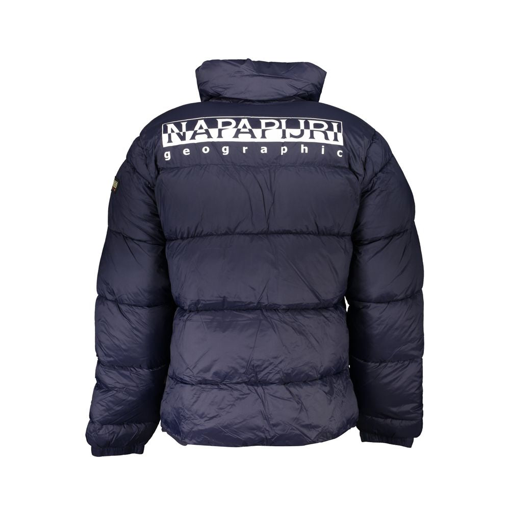 Blue Polyamide Men Jacket - ventzia