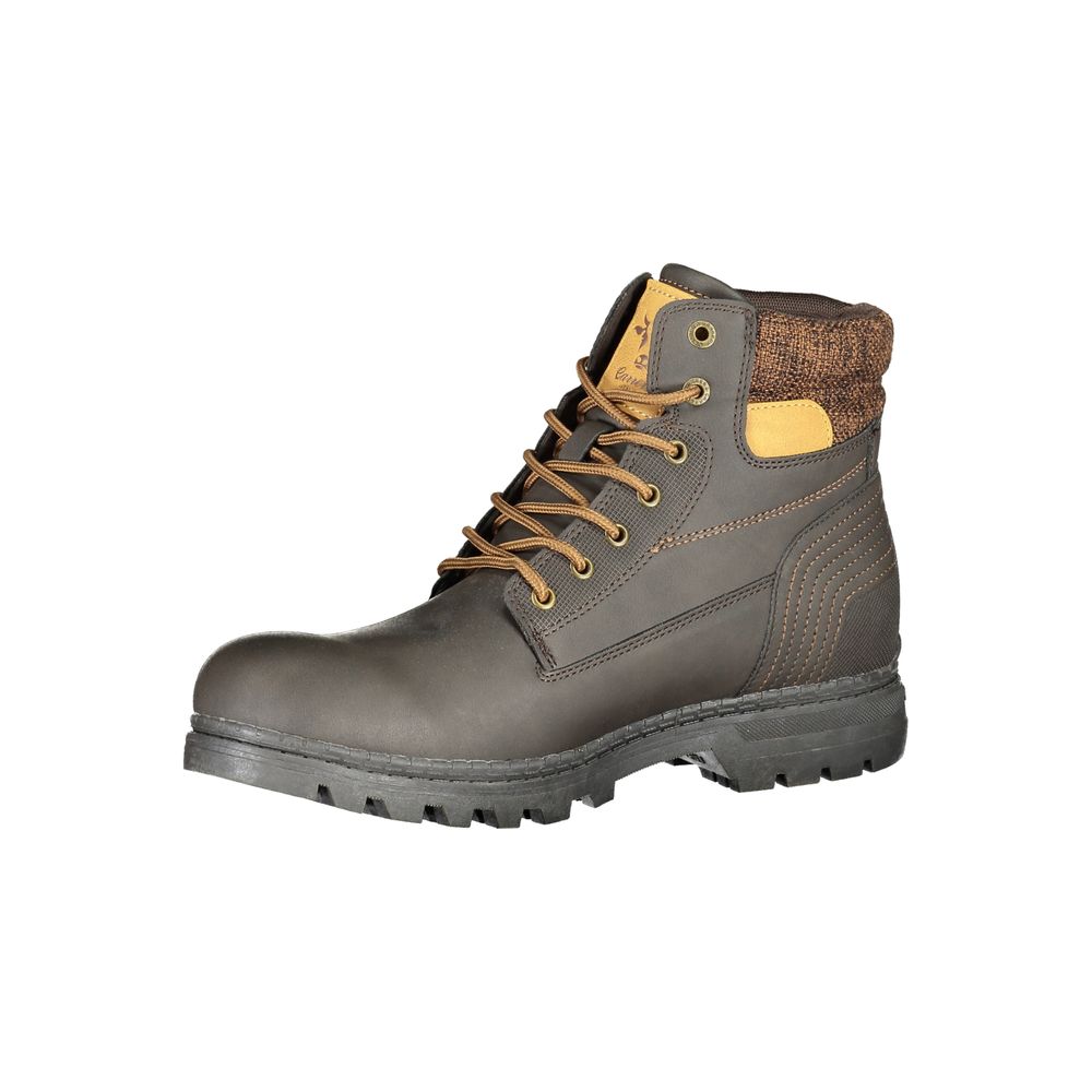 Marrone Polyurethane Mens Boot - ventzia