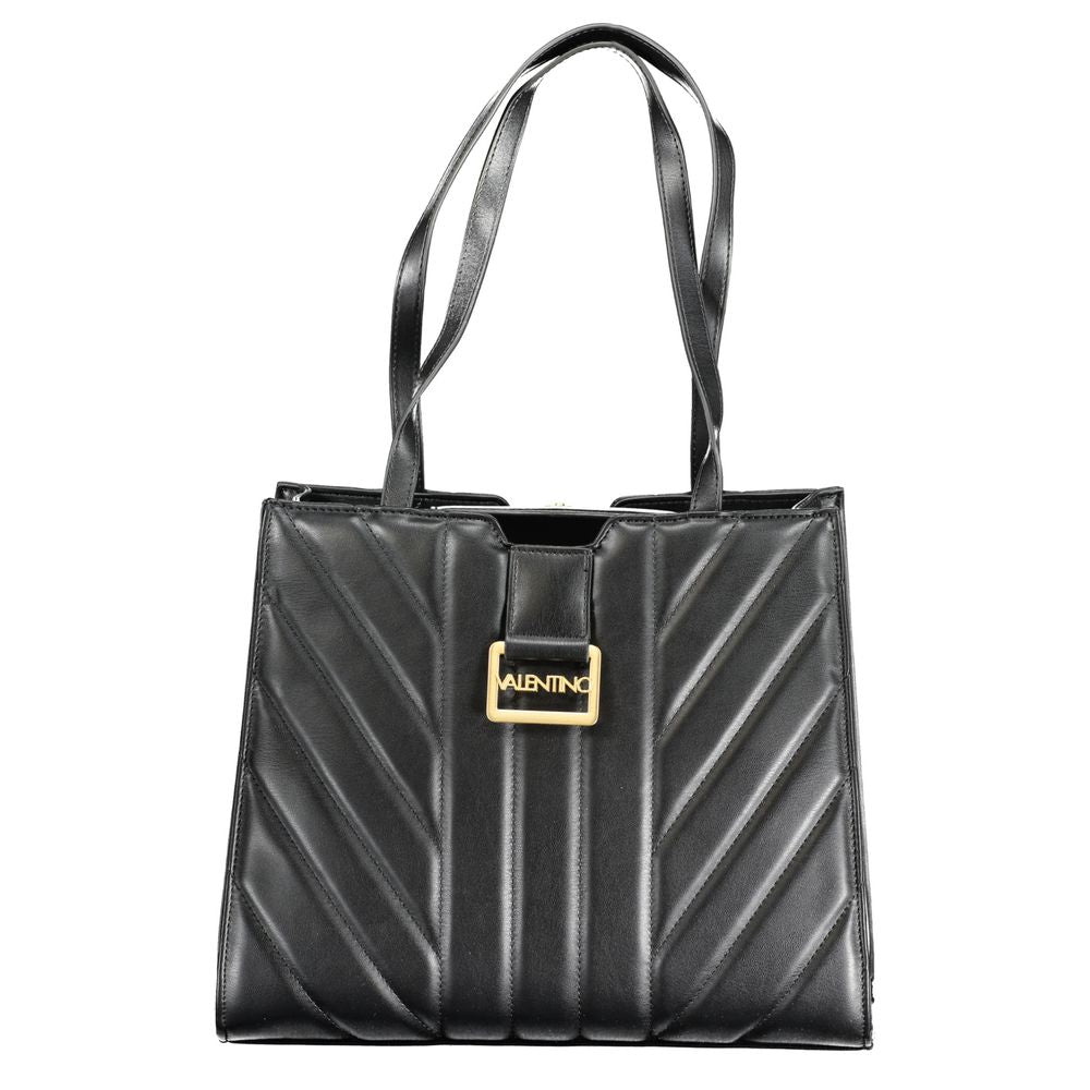 Nero Polyurethane Women Handbag - ventzia
