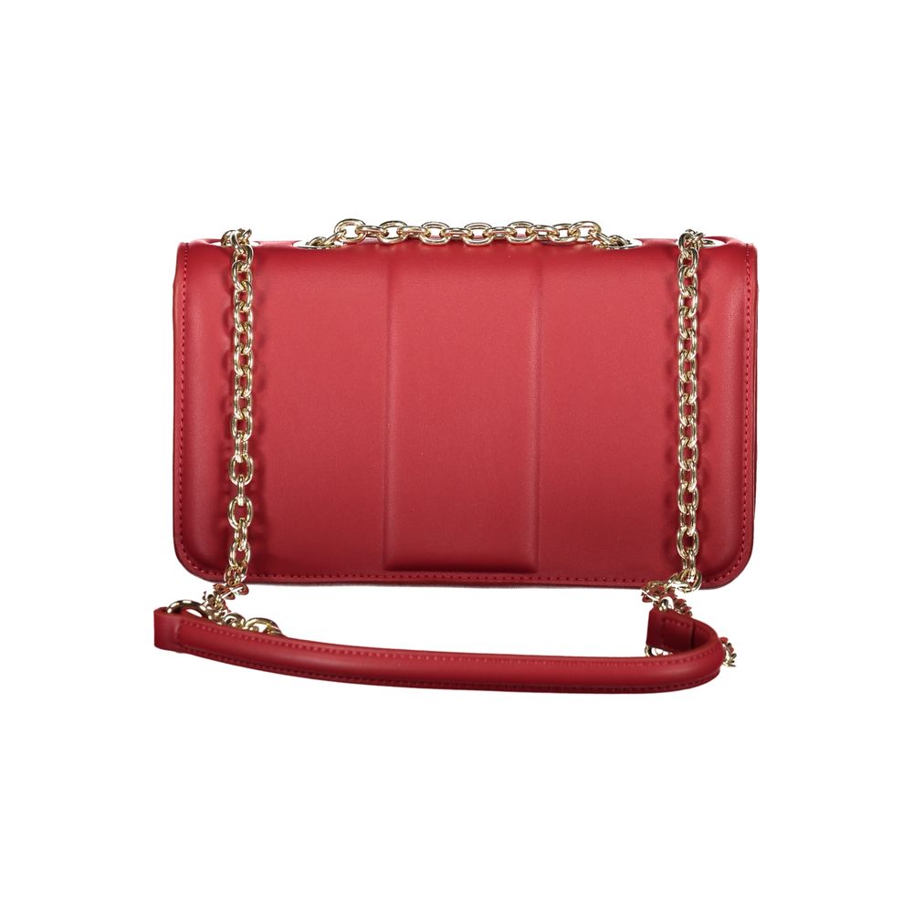 Rosso Polyurethane Women Shoulder Bag - ventzia