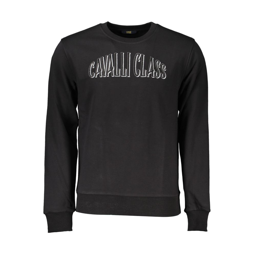 Black Cotton Men Sweatshirt - ventzia