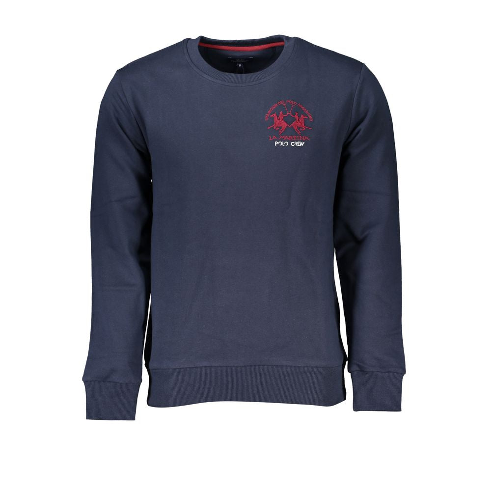 Blue Cotton Men's Sweatshirt - ventzia