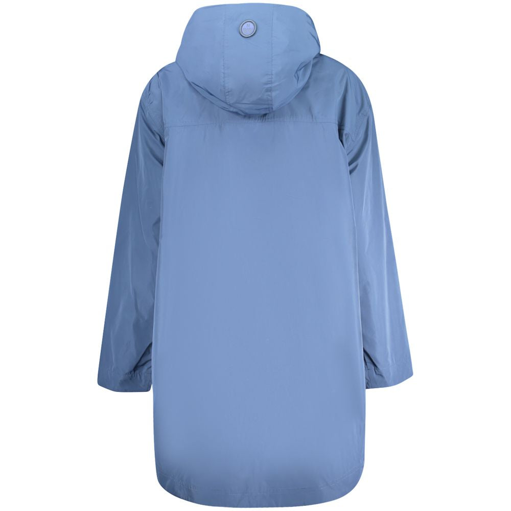 Blu Polyester Women's Parka - ventzia