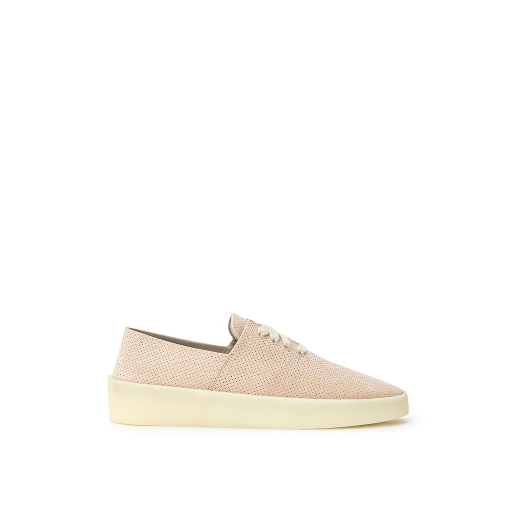 Beige Leather Sneaker - ventzia