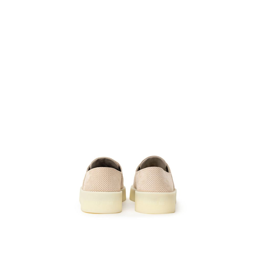 Beige Leather Sneaker - ventzia