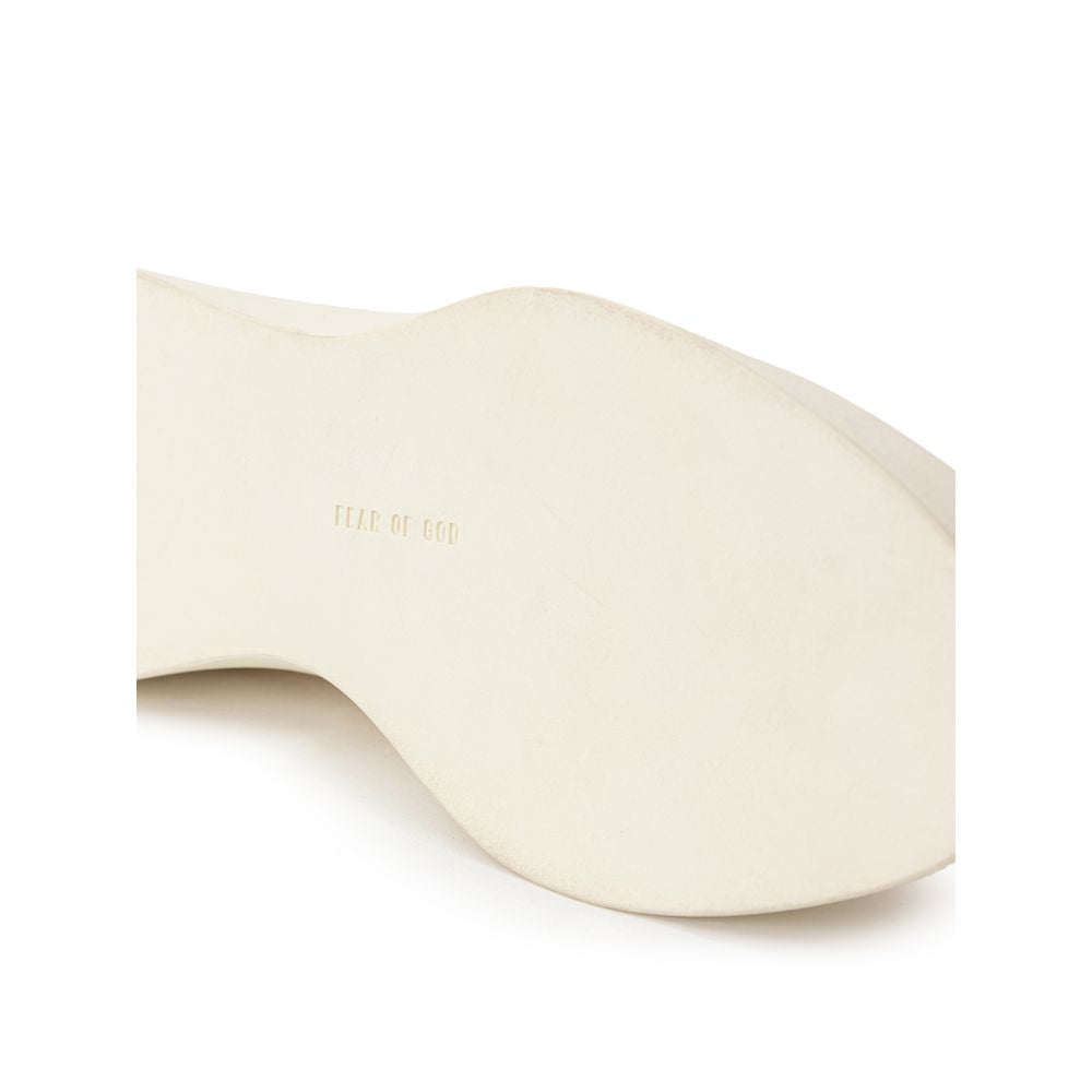 Beige Leather Slip-On Loafer - ventzia